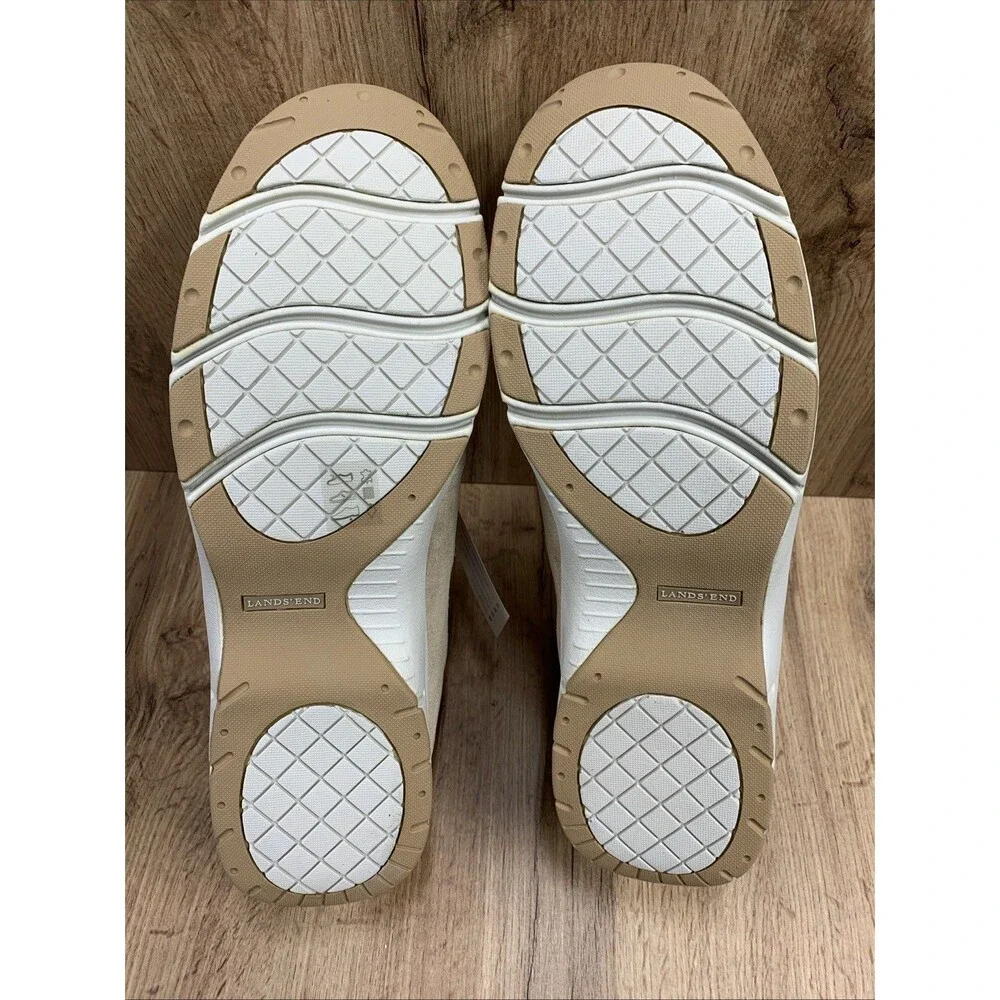 Lands' End Women's Shoes Suede Comfortable Walking Camel Brown 2108979 Size 13 D - Picture 5 of 16